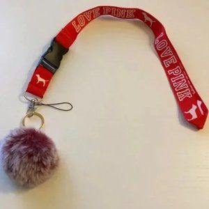 NEW PINK Victoria's Secret LOVE PINK Lanyard